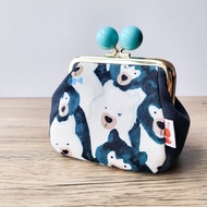 Small Kiss Clasp Make-up Pouch Bear/Kiss Lock Small Purse