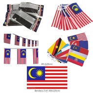 Flag Malaysia/Pahang/Negeri/Bendera 3'x6',2'x4',2'x8',Hand/Bunch/Bunting/Motor/Car/gemilang6x12'束旗国旗