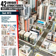 DIY Papercraft Diorama Paper City Builder Paper Pattern Print
