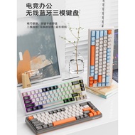 keyboard wireless mechanical keyboard wireless keyboard Free Wolf M68 Wireless Bluetooth Three-Mode 