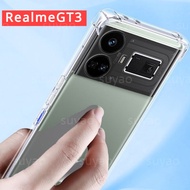 For Realme GT Neo5 GT3 3 5G 2023 RMX3709 Phone Case RealmeGT3 RealmeGTClear Transparent Casing Shockproof Bumper Soft TPU Flexible Anti Drop Simple Silicone Back Cover