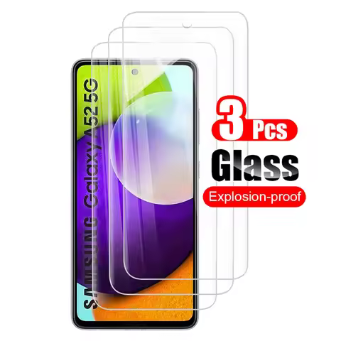 3Pcs For Samsung Galaxy A52 Tempered Glass Screen Protector For Samsung Galaxy A52s 5G Protective Gl