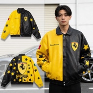 F1 Ferrari Racing Jacket Motorcycle Riding Leather Jaket Men Embroidery Windbreaker original Jeket