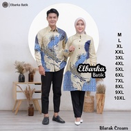 KATUN KEMEJA Men's Couple Batik Tops Latest JumboWanitas - Long & Short Sleeve Shirts - Full Button 