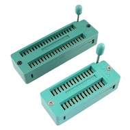 1pcs Gold Plated 2mm 2.0mm Pitch 28P 40P 28 40 Pin DIP ZIF Test IC Socket Connector Narrow in stock 