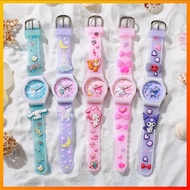 Sanrio Silicone Strap Watch Kids Watch Children's Watch Kuromi Melody Cinnamoroll Student Watch