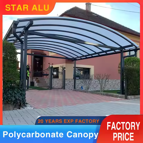 Polycarbonate awning canopy Aluminum frame Carport Carports Car Garage Shelter Canopy Aluminum Carpo