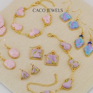 [Colour Series] CACO Handcrafted Artisanal Silk Brocade (宋锦) Vintage Jewellery (Pink/Purple/Blue)