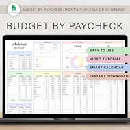 Budget By Paycheck Budget Spreadsheet, 2026 Digital Planner, Financial Planner Template Google Sheet