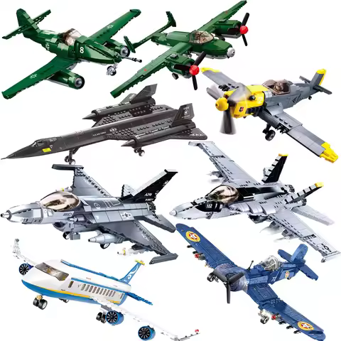 Military F/A-18E Super BumbleBee Strike Hornet Fighter Plane Building Blocks War Bricks Classic Mode