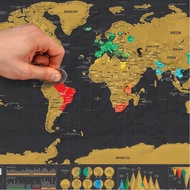 Scratch Map Of The World Travel Edition Deluxe Scratch Personalized Off Map