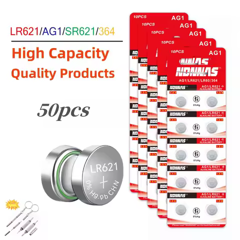 2-50Pcs AG1 LR621 364 Watch Battery 1.55V 364 SR621SW LR621 621 LR60 CX60 Alkaline Button Cell Batte