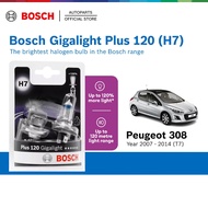 Bosch Plus 120 Gigalight H7 Headlight Bulb for Peugeot 308 T7