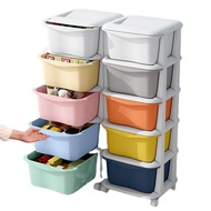 COLOGO 3 / 5 Layer Almari Baju Baby Plastic Cupboard Storage Box Rak Baju Organizer Kabinet