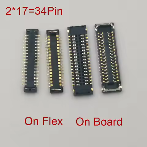 2Pcs 34pin LCD Display FPC Connector Screen Flex Port On Board For Huawei Y6 Y7 Prime 2019/Y7 Y6 Pro
