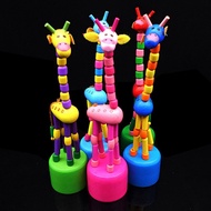 Swing Dancing Standing Giraffe Wooden Toy for Kids