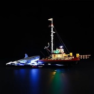Mililier LED Light Kit for Lego 21350 Jaws Set,Compatible with Lego 21350 Building Blocks Model(Not 