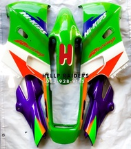 ชุดสี เฟรม kawasaki KR 150 ตูดเป็ด kr ตูดเป็ด รถปี 1995 ครบชุด 6 ชิ้น รุ่นงานหายาก ABS แท้ งานส่งออก