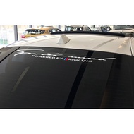 《READY STOCK》Car Front Rear Windshield Sticker For BMW E46 E90 E60 E39 E36 E87 E92 E91 E34 F30 E10 F20 G30 X1 X3 X5 X6 Sun Shade Vinyl Decal