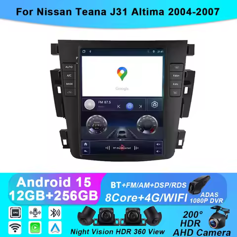9.7 "Android 14 For Nissan Teana J31 Altima 2004-2007 Car Radio Multimedia Navigation Player Wireles