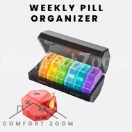 Portable Medicine Box 7 Day & 4 Times Pill Box Travel Medicine Storage Cases