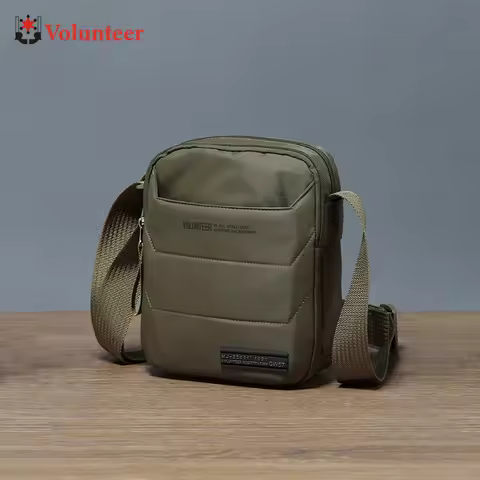 VOLUNTEER Crossbody Bags for Men Waterproof Oxford Cloth Phone Sling Bag Male Light Weight Hiking Cl