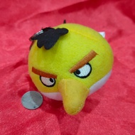 Angry Birds Chuck Yellow Bird Plush Keychain Keyring Doll
