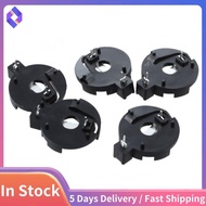 CR2016 2025 2032 Coin Cell Button Battery Holder Socket Black 5 Pcs