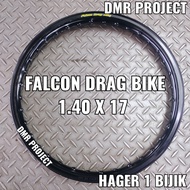 (MURAH² HAGER 1 PCS) ALLOY RIM FALCON 1.40X17 RIM ALLOY HITAM