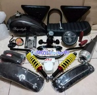 PAKET PROMO KOMPLIT JAPSTYLE CUSTOM TIGER SCORPIO THUNDER MEGAPRO MINERVA ALL SMUA RANGKA BESI.HARHA