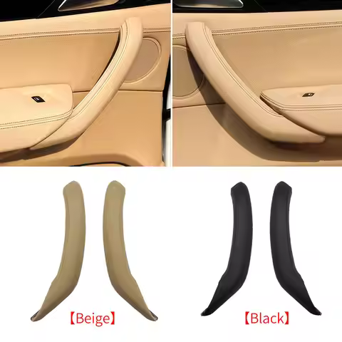 For BMW F25 F26 Car Interior Door Handle Pull Leather Cover Accossory Replacement For BMW X3 X4 2011