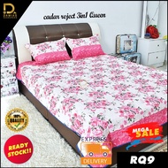 Cadar Patchwork Pecah Guni Lelong Nurul Ain Reject Kilang 3 in 1 Harga Borong Ready Stock Size Queen