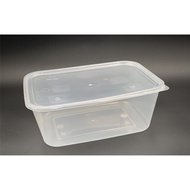 [50PCS] T650/ T750 / B1000 / T1500 Rectangle Plastic Container Tupperware (MICROWAVABLE)