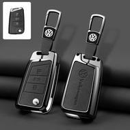Car Styling Flip Key Case Cover For VW Volkswagen Golf 7 MK7 Tiguan MK2 SEAT Ateca Leon FR 2 Ibiza P
