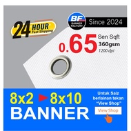 BANNER SIZE (8X2 > 8X10)