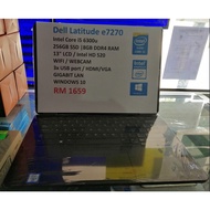 (USED) Laptop DELL Latitude e7270 (i5 6th gen - 13 inch screen) SSD 256GB + RAAM 8GB (SLIM LAPTOP)