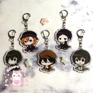 GANTUNGAN Bungou Stray Dogs Keychain Anime Keychain Cute Keychain Dazai Ranpo Akutagawa Atsushi Chuu