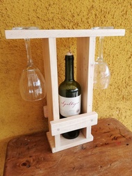 RAK BOTOL WINE KAYU JATI BELANDA RAK BOTOL RAK GELAS MEJA