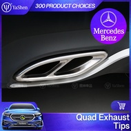 YaShen | Mercedes Benz Modified Four-Out Tail Throat Exhaust Car Accessories W213 W214 W205 W206 X25