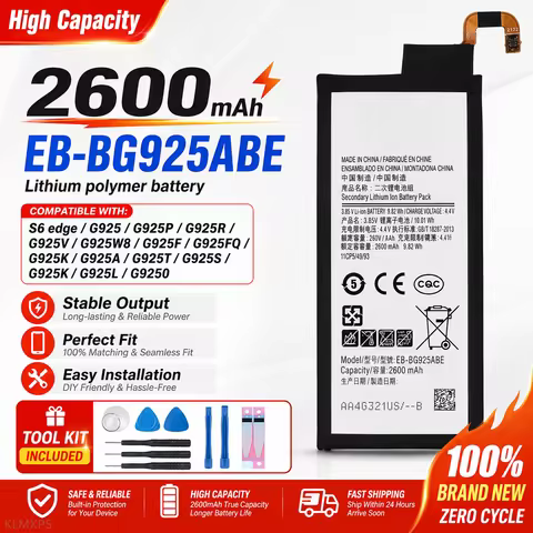 Replacement Battery For Samsung Galaxy S6 S7 S8 S9 S10 Series S6 Edge S7 Edge S8+ S9+ S10+ S10e J5 J