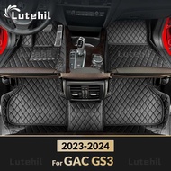 Car Floor Mats For GAC Trumpchi GS3 2023 2024 Custom Auto Foot Pads Automobile Carpet Cover Interior