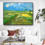 Wheat Fields at Auvers by Van Gogh Impressionist Abstract Oil Painting on Canvas Canvas printings an