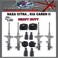 KYB RS ULTRA SAME QHUK QUALITY NAZA CITRA , KIA CAREN II ABSORBER FRONT / REAR HEAVY DUTY +MOUNTING + BOOT SUSPENSION