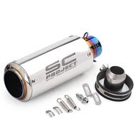 ท่อไอเสียรถจักรยานยนต์อเนกประสงค์51มม. การแข่งขันรถจักรยานยนต์รถจักรยานยนต์วิบากหนีตัวเก็บเสียงท่อไอ