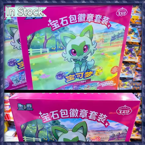 100% Original Pokemon Gem Pack Badge Suit Trading Cards Genuine PTCG Simplified Chinese PTCG Gem Pac