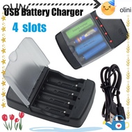 OLINI Intelligent Battery Charger LED Indicator Durable Universal Fast Charging Dock for Rechargeabl