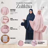 Hanna Mirae Pengantin Series Telekung ZALIKHA Satin Silk Lace Premium Sesuai Hantaran Kahwin & Hadia