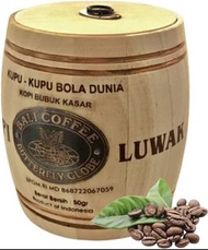 🐧BALI KOPI LUWAK 焙煎  咖啡豆 貓屎咖啡  50g 木桶  ✈️代拍/代購🐧龍店