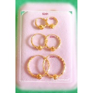 Ly fashion jewelry 14k 4pairs 99 earnings Bangkok gold plated