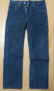 BOB DONG  23oz 深藍原色赤耳復古直脚牛仔褲iron heart levis